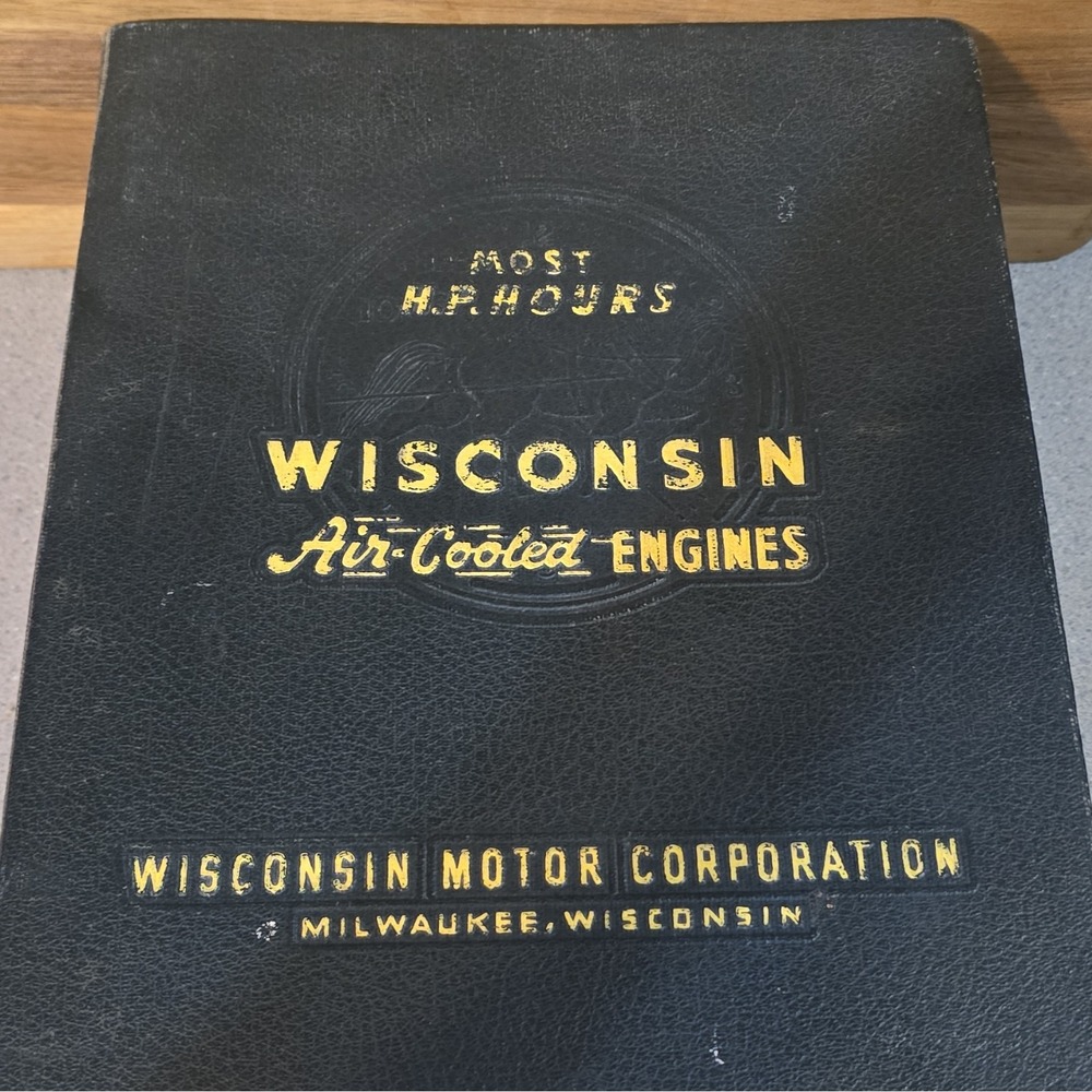 Wisconsin Air Cooled Engines Master Parts Lists, Sales Manuals And Hard Cover
